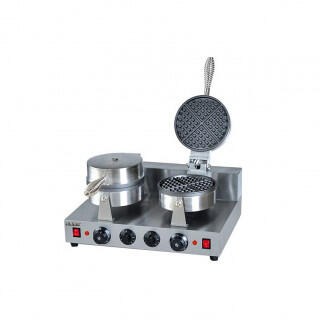 Вафельница для бельгийских вафель AIRHOT WE-1D двойная (круглые сегментные)